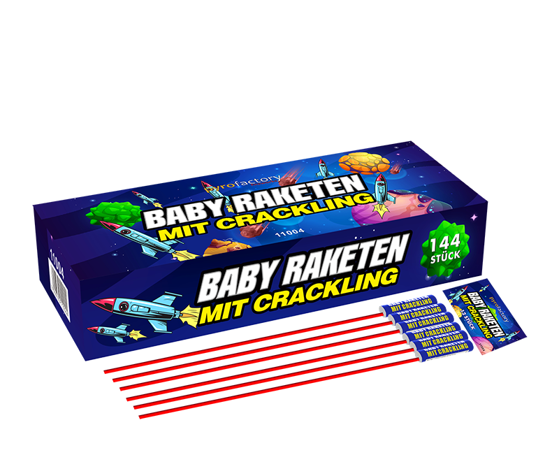 Baby Raketen mit Crackling